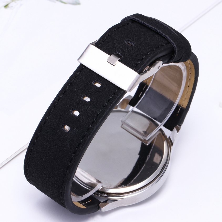 Đồng Hồ Nam Mặt Tròn Hiển Thị Lịch Thời Trang