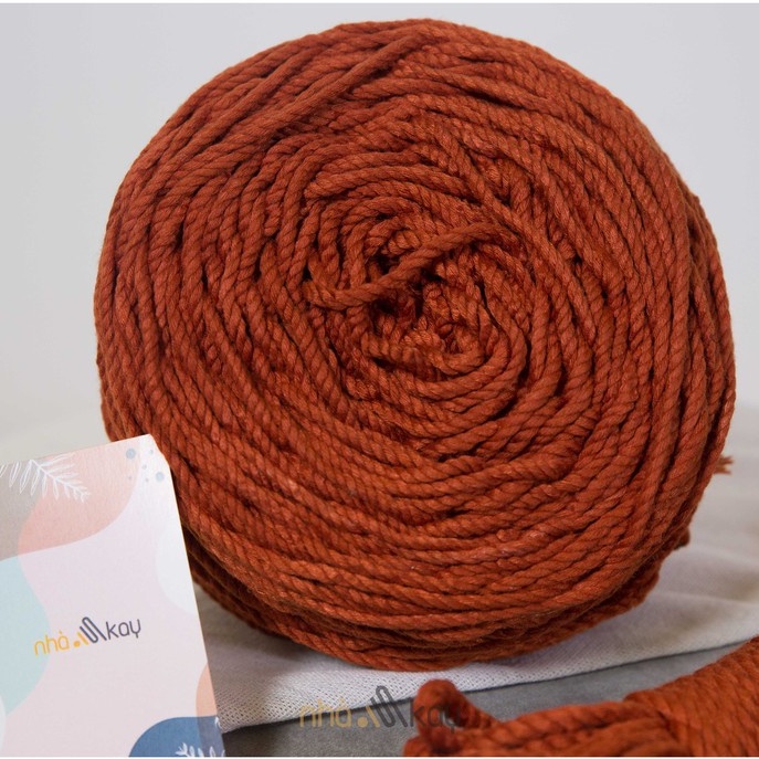 Dây thừng cotton làm macrame, 5 mm, full color, mềm, mịn, mượt, giá tốt, 500gram,1kg
