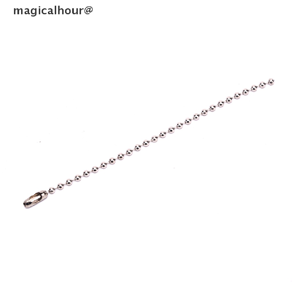 Set 10 chuỗi hạt tròn đường kính 0.09" dài 3.5" dùng làm móc khóa DIY