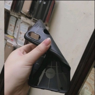 Ốp lưng giả da Auto focus cho oppo Realme 3