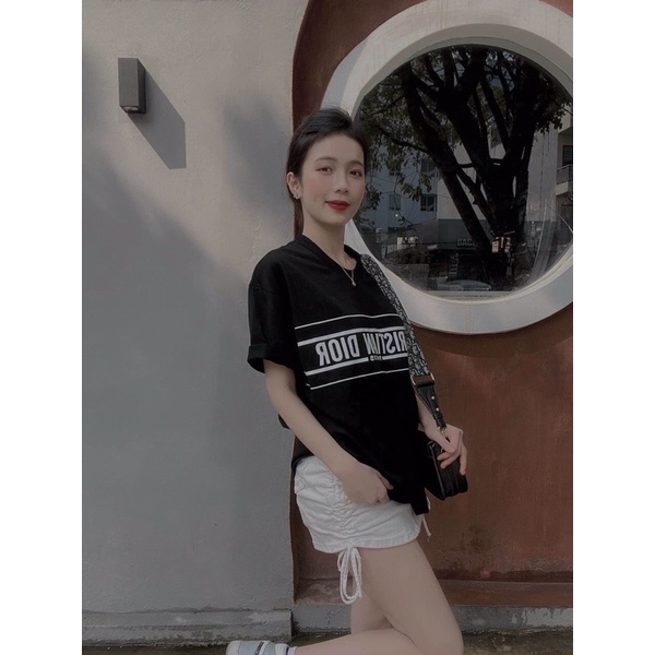 ÁO THUN NỮ PHOM RỘNG TAY LỠ 40-70kg chất cotton mềm mịn