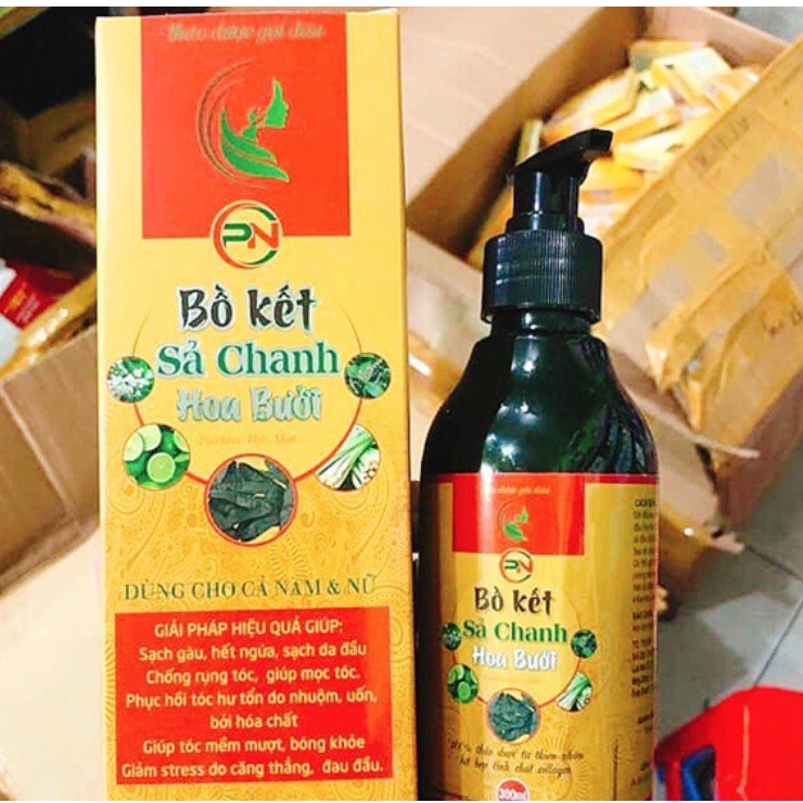 Dầu Gội Bồ Kết Sả Chanh Hoa Bưởi