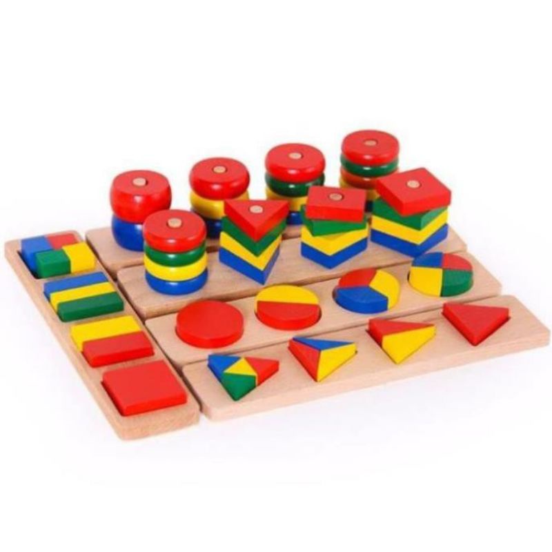 Giáo cụ montessori 8 món _ Loại Đẹp