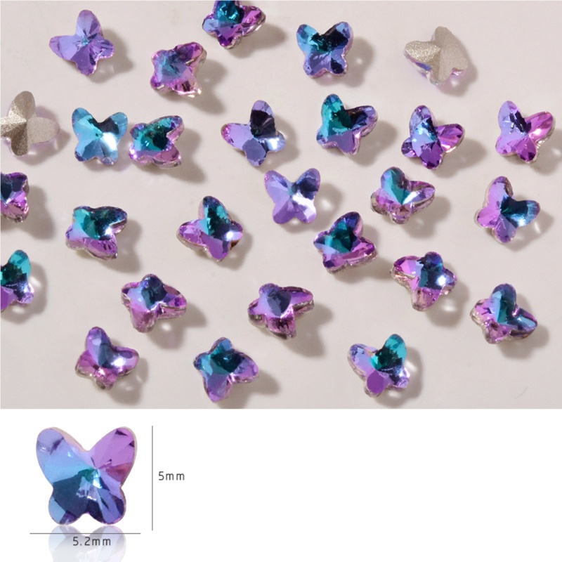 Set 10 Hạt Đá Pha Lê 3D Nhiều Màu Đính Móng Nghệ Thuật