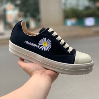 (Video Thật) Giầy nữ sneaker rick hoa cúc trắng đế thơm (box vs bill)