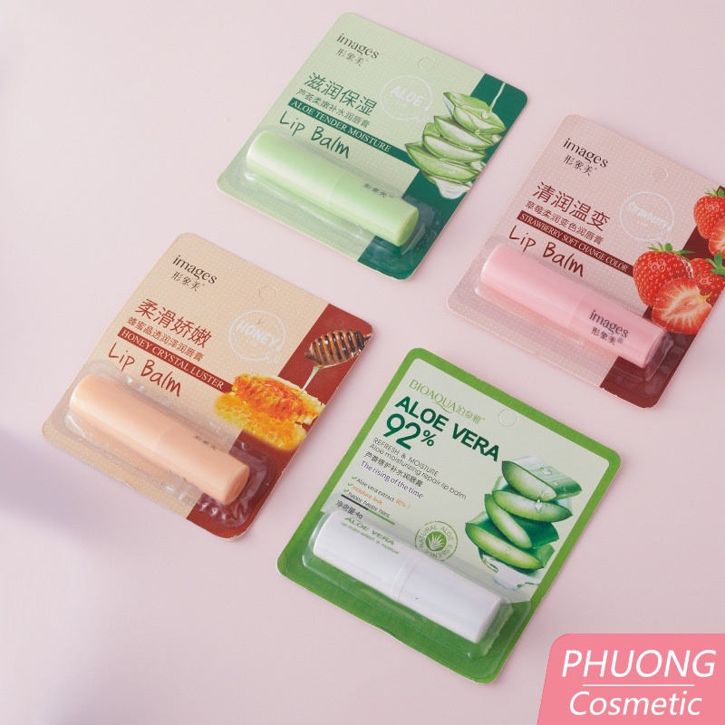 Son Dưỡng IMAGES ẩm Chống Khô Môi Dâu Mật Ong
