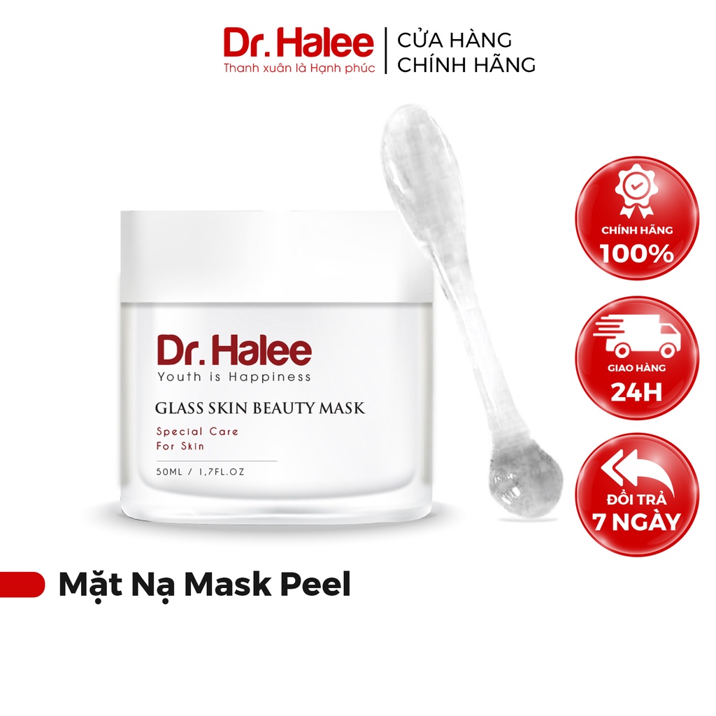 Combo Mặt Nạ Ngủ Dr Halee Mask Peel - Kem Chống Nắng SPF50+ / PA++++