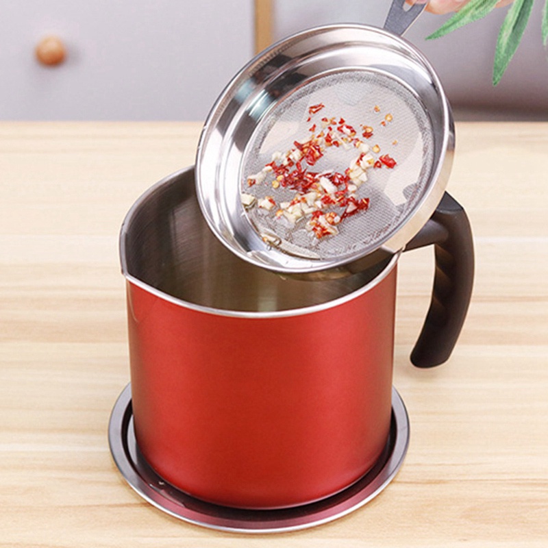 Bình Đựng Dầu Ăn 1.3L Có Nắp Lọc Dầu Nấu Ăn Tiện Dụng