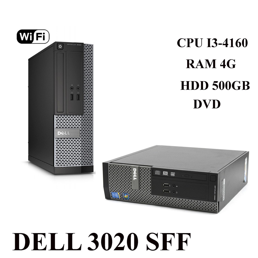 Máy tính đồng bộ Dell Optiplex 3020 / 7020  SFF ( CPU i5 4570;i3-4160; G-3220 / 4G / SSD 120G )