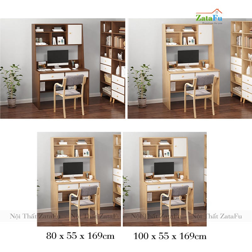 Bạn Làm Việc Lắp Ráp Có Kệ Sách BLV-23