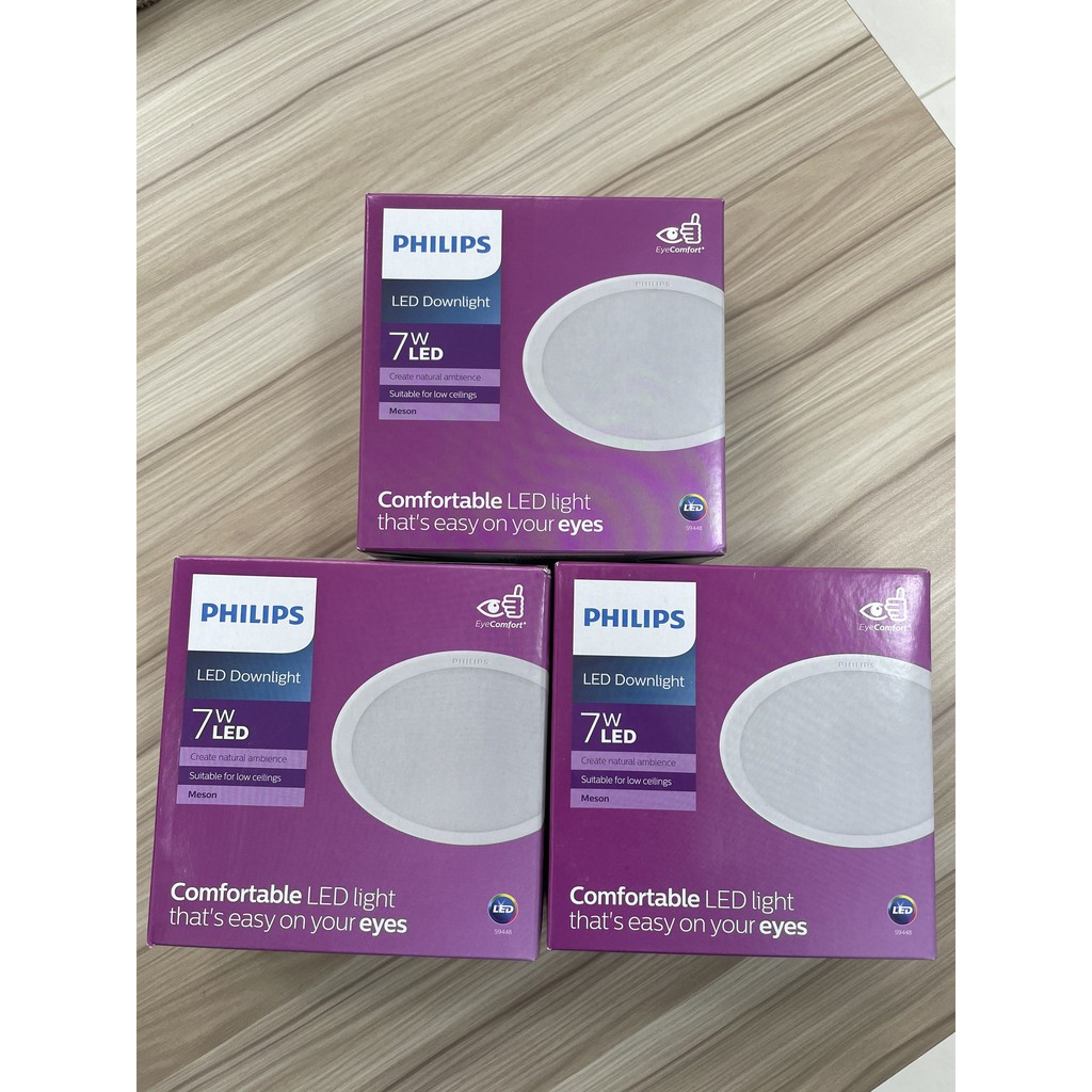 Đèn âm trần Philips 59448 7w D105 WH