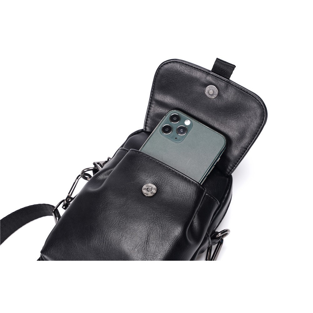 Túi đeo chéo da mềm nam nữ  mini đựng điện thoai thời trang cá tính chông nước | BigBuy360 - bigbuy360.vn