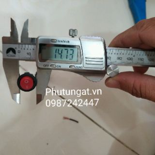 Công tắc đỏ on/off tròn 2 chân ( 1 cái)