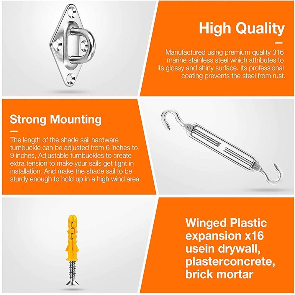 Bộ 24 Móc Kẹp Cố Định Tấm Che Nắng Ngoài Trời Tiện Dụng