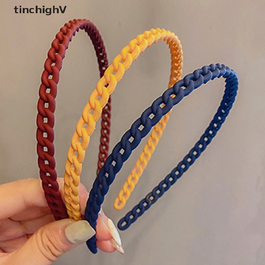 Băng Đô Cài Tóc Màu Trơn Dành Cho Nữ