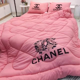 Set chăn phao cotton đũi