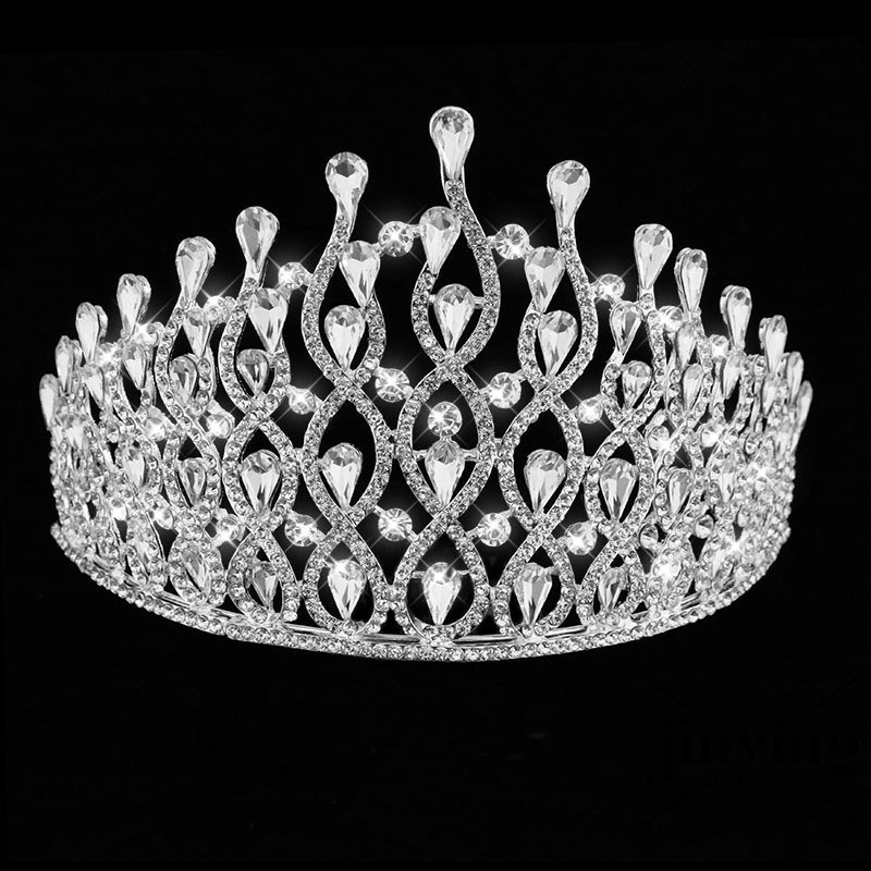 Vương miện cài tóc GETNOIVAS đính pha lê kiểu dáng mới lạ