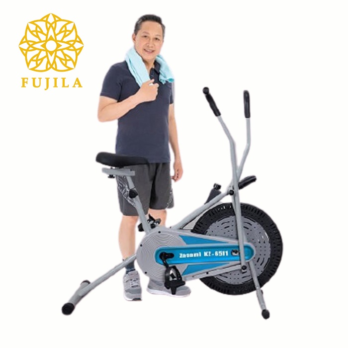 Xe đạp tập tập thể dục tại nhà FUJILA ZASAMI có đồng hồ đo cảm biến nhịp tim, huyết áp, calo thiêu đ