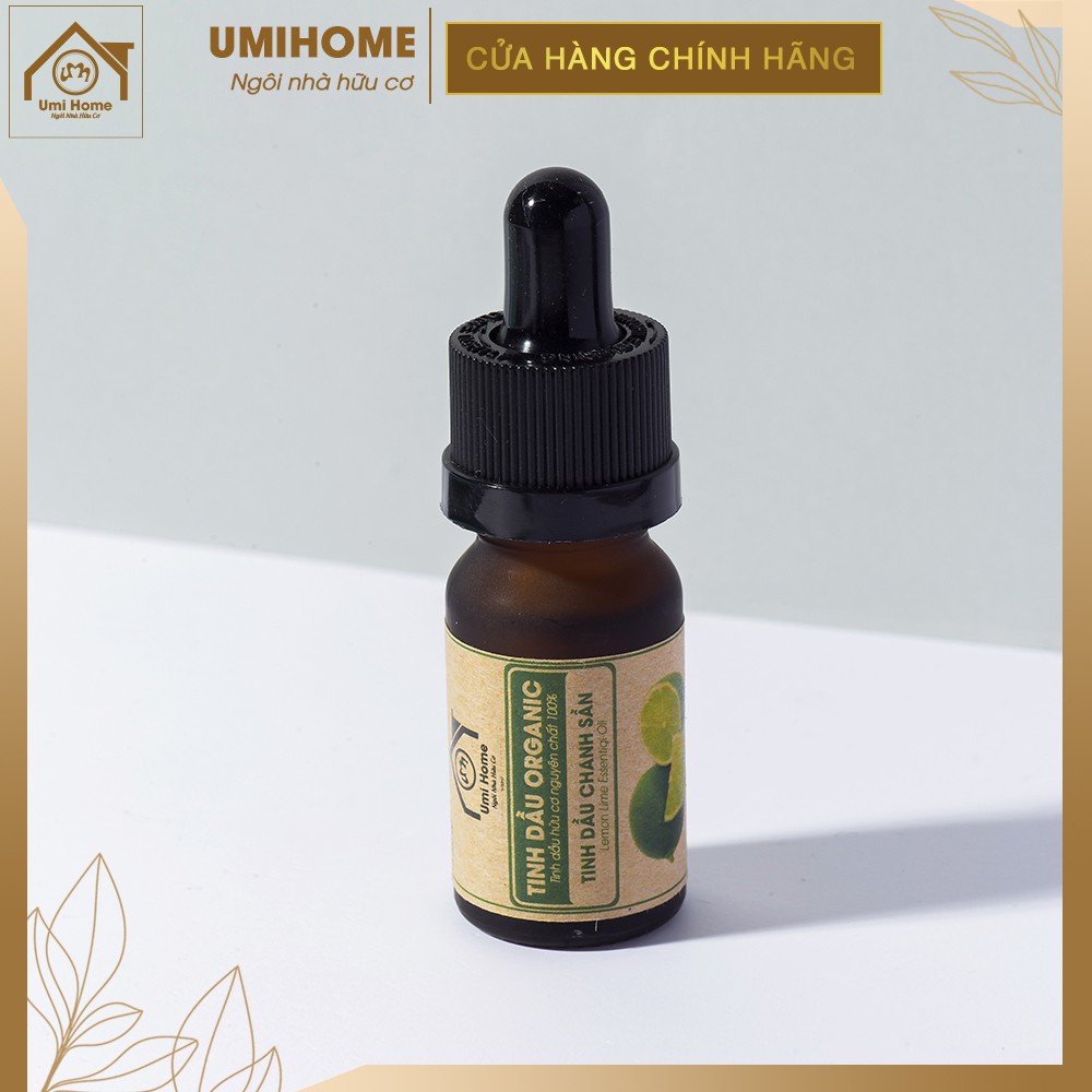 Tinh dầu thơm phòng Chanh Sần Lime hữu cơ UMIHOME nguyên chất - Giảm căng thẳng, ngừa cảm lạnh, cúm, ho, viêm xoang