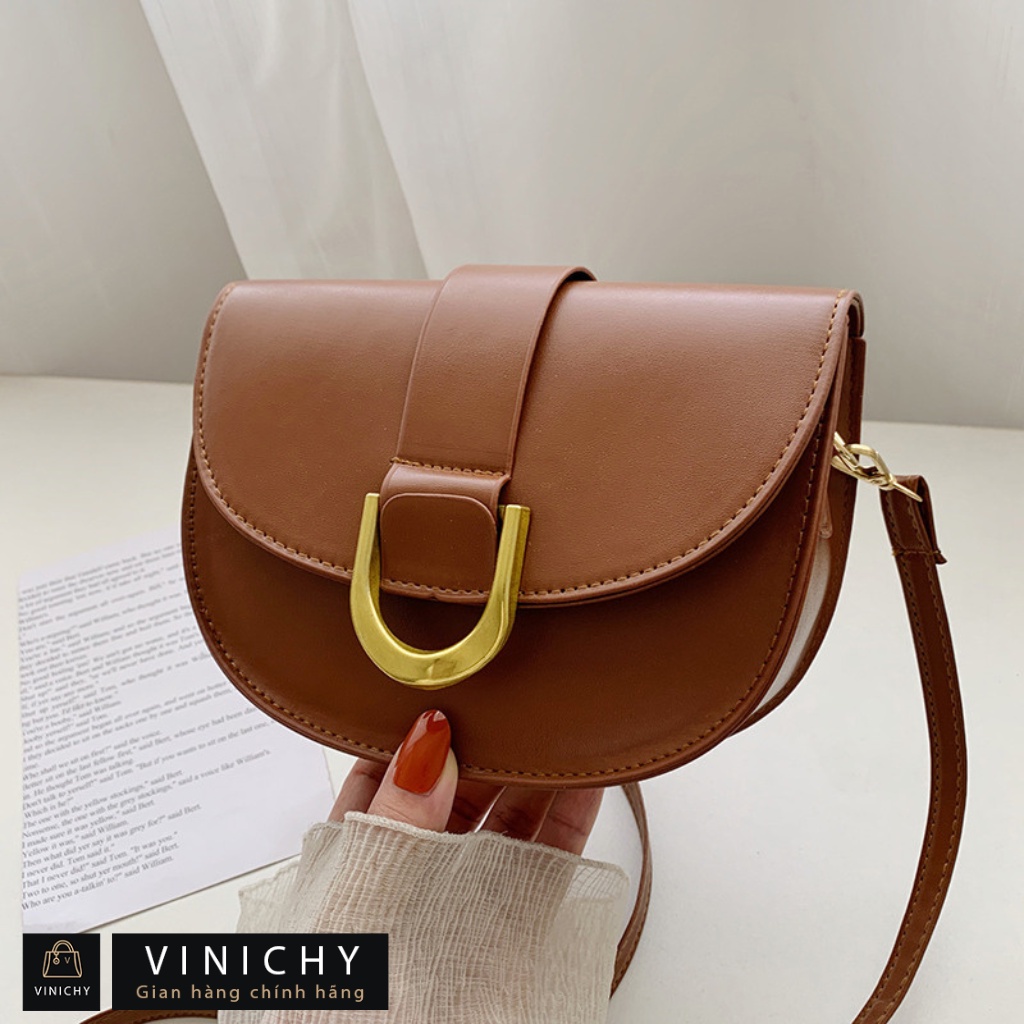 Túi xách nữ đeo chéo, đeo vai túi đi chơi, đi học VINICHY, da đẹp, cao cấp size 18cm HA197