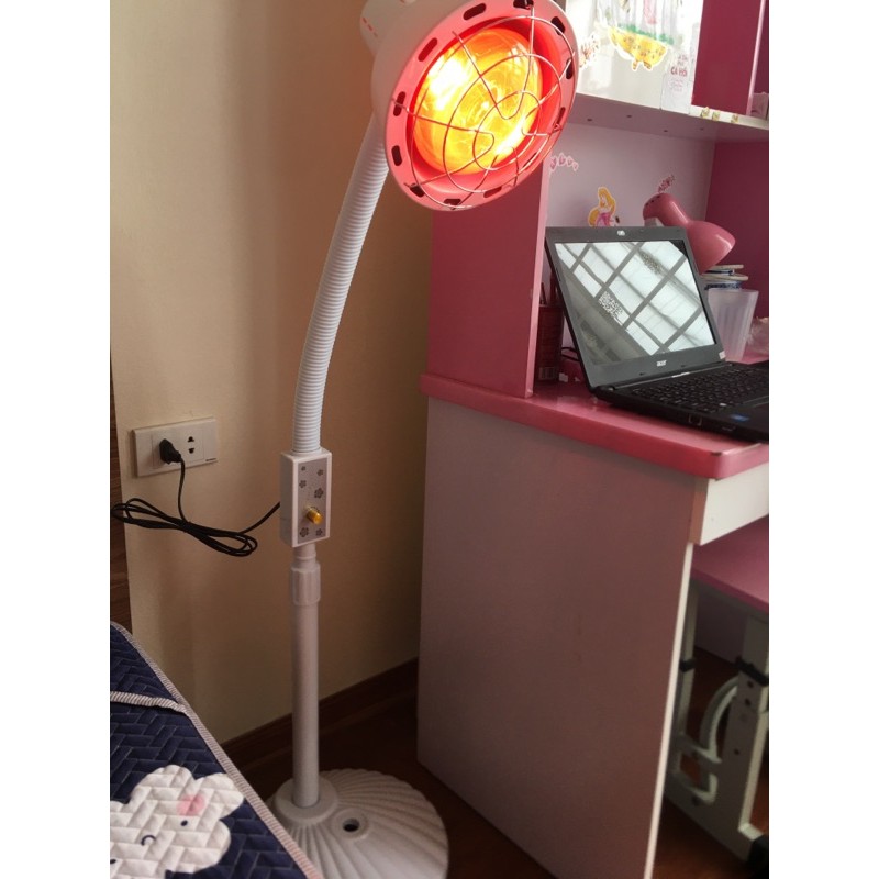 ĐÈN HỒNG NGOẠI ,đèn gù trị liệu giảm béo, khám bệnh và chiếu tia hồng ngoại chân cao 1.7m có điều chỉnh cường độ sáng 4.
