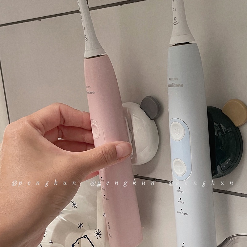 Giá Đỡ Bàn Chải Đánh Răng Điện Từ Tính Chống Nước Chống Ẩm Không Đục Lỗ Hình Đầu Gấu