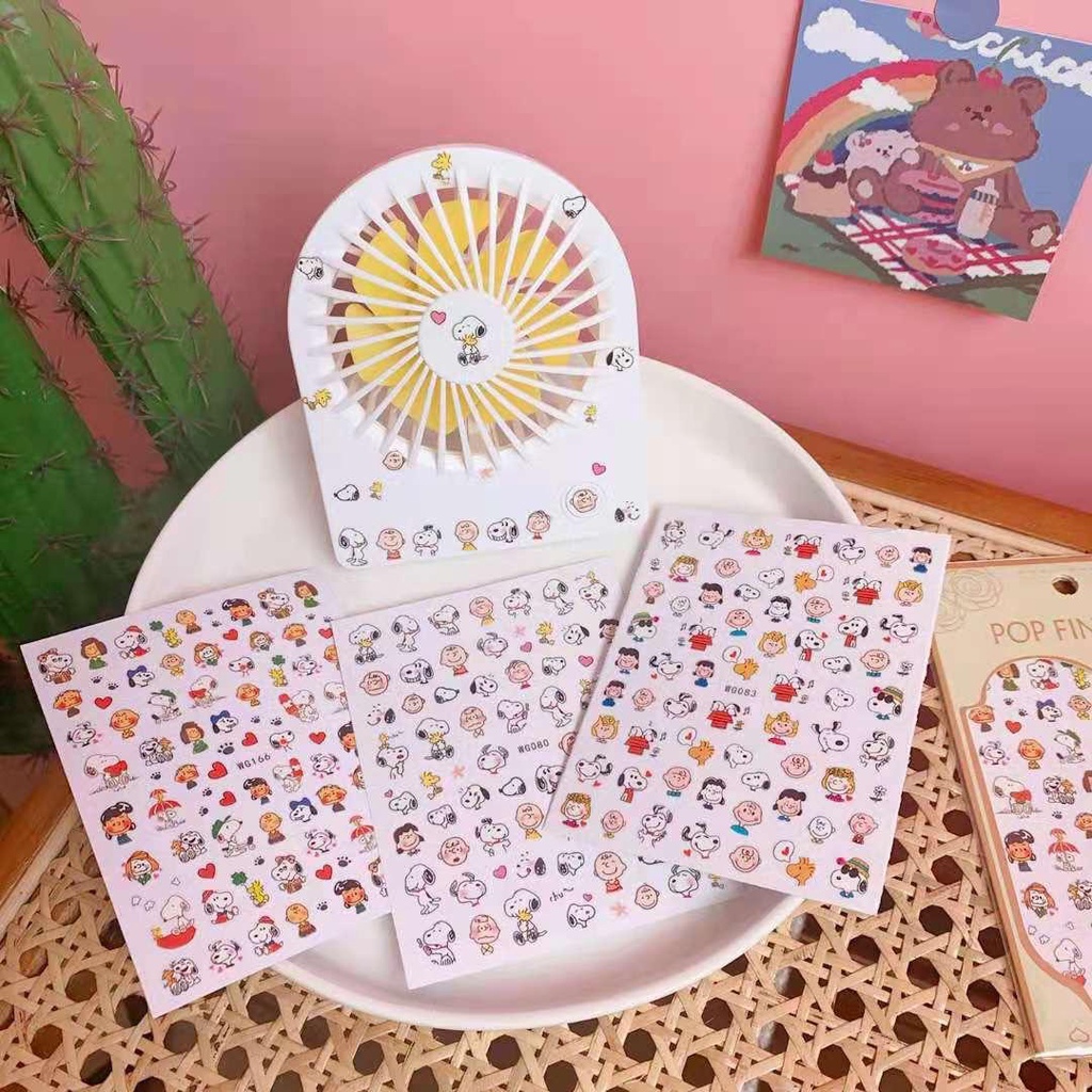 Sticker Hình Dán Pop Finger Dùng Để Decor Móng Tay, Scrapbook, Đồ Dùng Học Tập Siêu Đáng Yêu