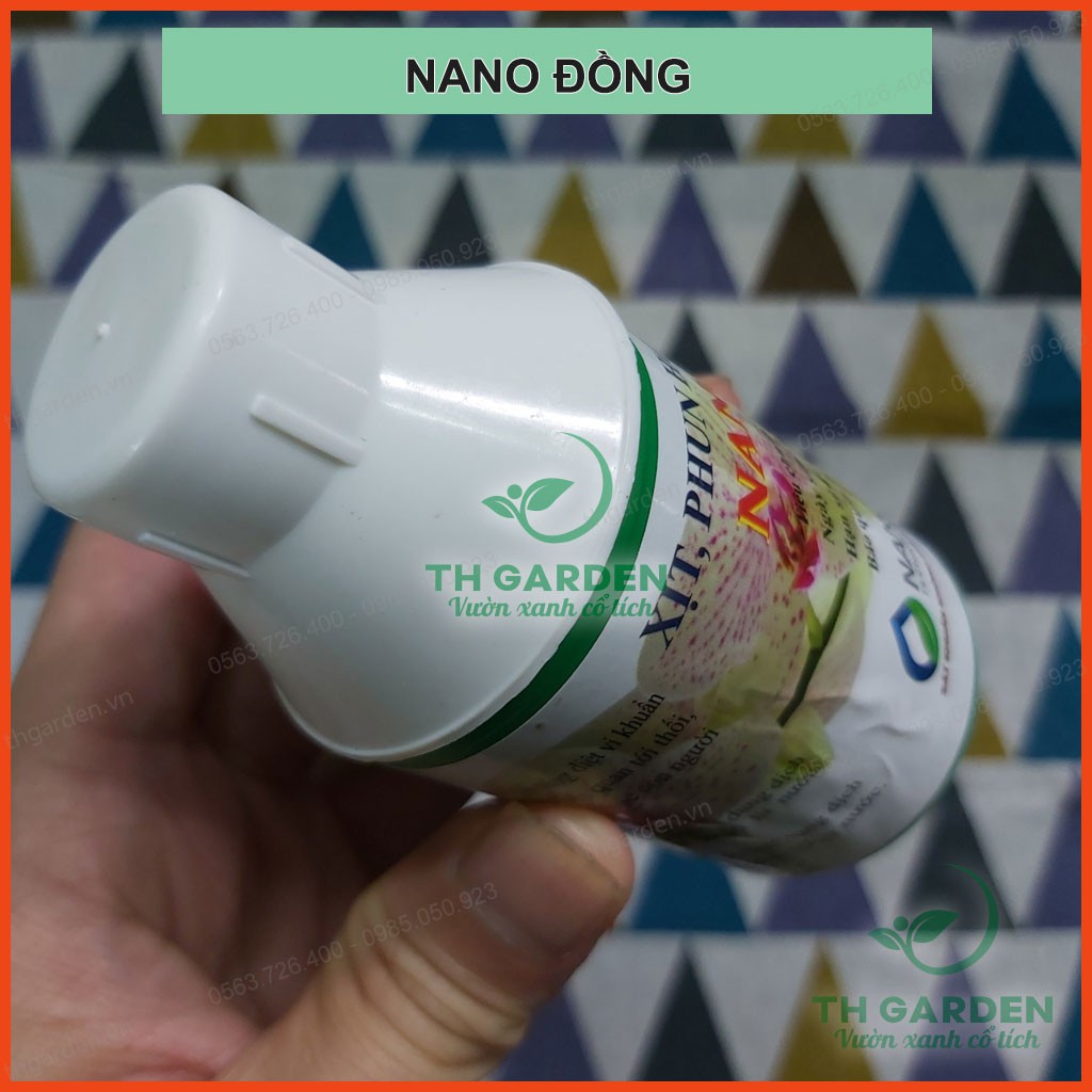 Dung Dịch Nano Đồng Phun Xịt Diệt Nấm Mốc, Vi Khuẩn Cho Hoa Lan, Cây Cảnh Chai 100ml