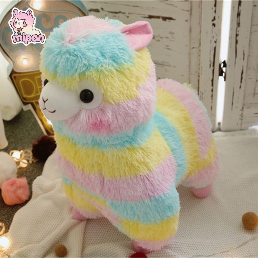 Gấu bông lạc đà alpaca thú bông, gấu bông alpaca cầu vồng/ thú bông cute - Mipan