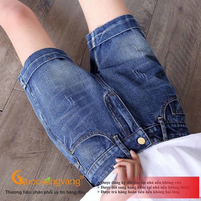 Quần short jean nữ màu xanh nhạt quần jean short GLQ093 Cuocsongvang