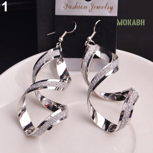 [Thời Trang] Bông Tai Dạng Móc Hình Xoắn Ốc Sang Trọng Cho Cô Dâu