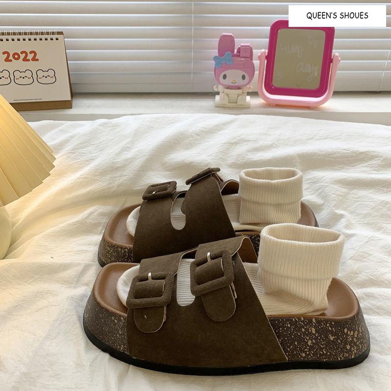 Dép Sandal Birkenstock Đế Dày Thời Trang Mùa Hè Hàn Quốc Cho Nữ