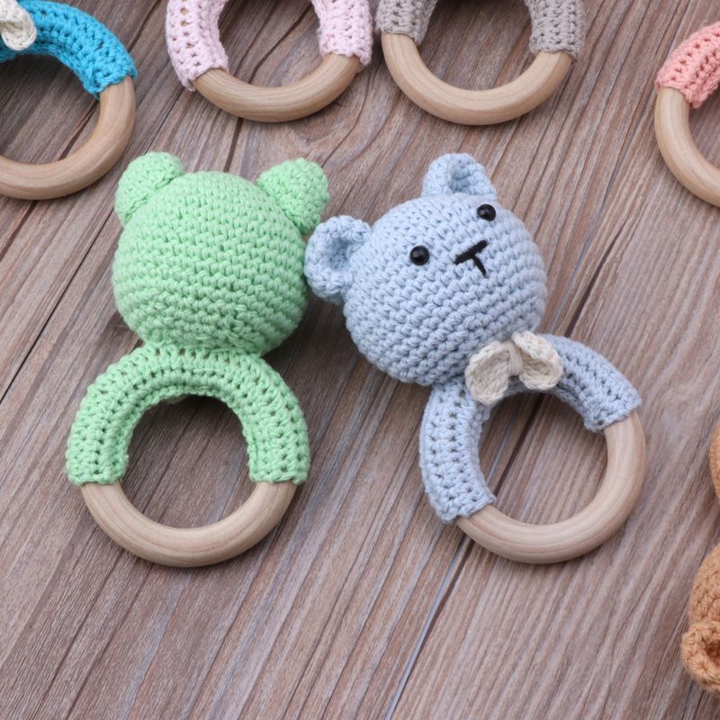 Đồ Chơi Cảm Biến Tự Nhiên Bằng Gỗ Màu Be Cho Trẻ Sơ Sinh