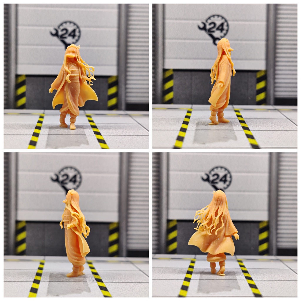 Khuôn Làm Búp Bê Handmade Superge1 / 64 Hình Lưỡi Gươm Diệt Quỷ Màu Đỏ Sắc Trực Tiếp Thủ Công S327