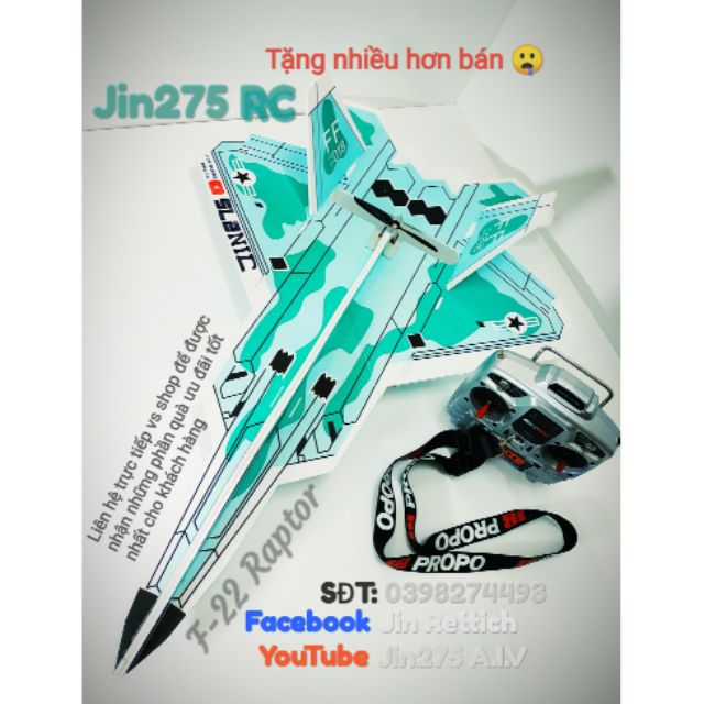 COMBO Máy bay điều khiển từ xa F22 Raptor 3s Microzone 7 ✈️( có hướng dẫn ráp và tập bay free luôn ạ)