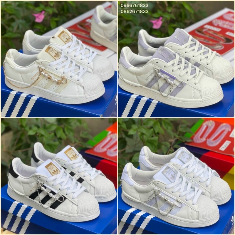 GIẦY THỂ THAO SUPERSTAR BẢN MỚI NHẤT 2022( HÀNG CÓ SẴN FULL BOX, GIẤY GÓI, PHỤ KIỆN XÍCH…)