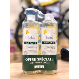Sữa tắm BEBE KLORANE cặp 2 lọ hương hoa cúc siêu thơm
