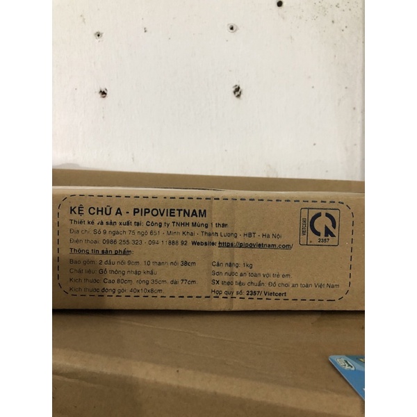 Combo  KỆ CHỮ A GẤp gọn gỗ sồi -pipo VIỆT NAM và bóng múi cho bé từ sơ sinh giúp trẻ vận động,kích thích thị giác