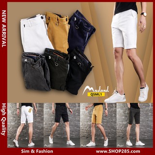 QSML1💖Quần short kaki MUSLAND form slim ngang gối trẻ trung 💖
