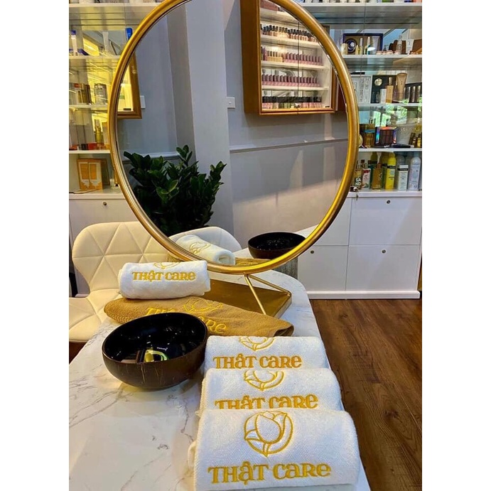 Dịch vụ  thêu logo theo yêu cầu Khăn cotton