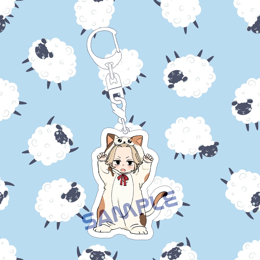 Móc khóa MIKEY mặc đồ thú TOKYO REVENGERS anime chibi mica trong acrylic