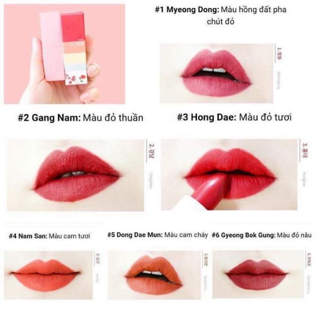 SON THỎI LÌ - SEOUL G'ANI - H. LIPSTICK