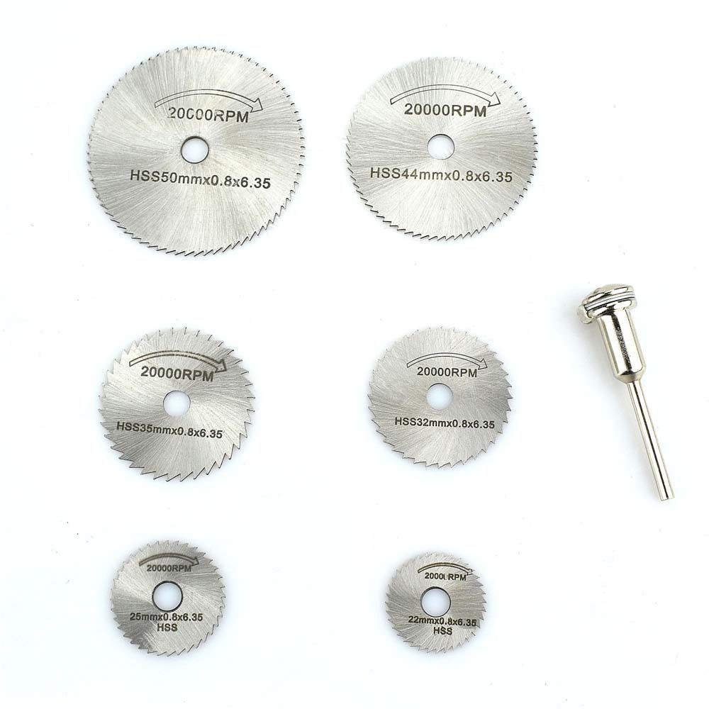 Bộ 7 Lưỡi Cưa Gỗ Hss 6mm Nhiều Màu Sắc