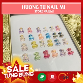 ❤️️CHARM GẤU GẮN MÓNG [set 10 em] ❤️️ SẮC MẦU LẤP LÁNH | GẤU NỔI NHIỀU MẦU MIX GẮN NAIL THỜI TRANG