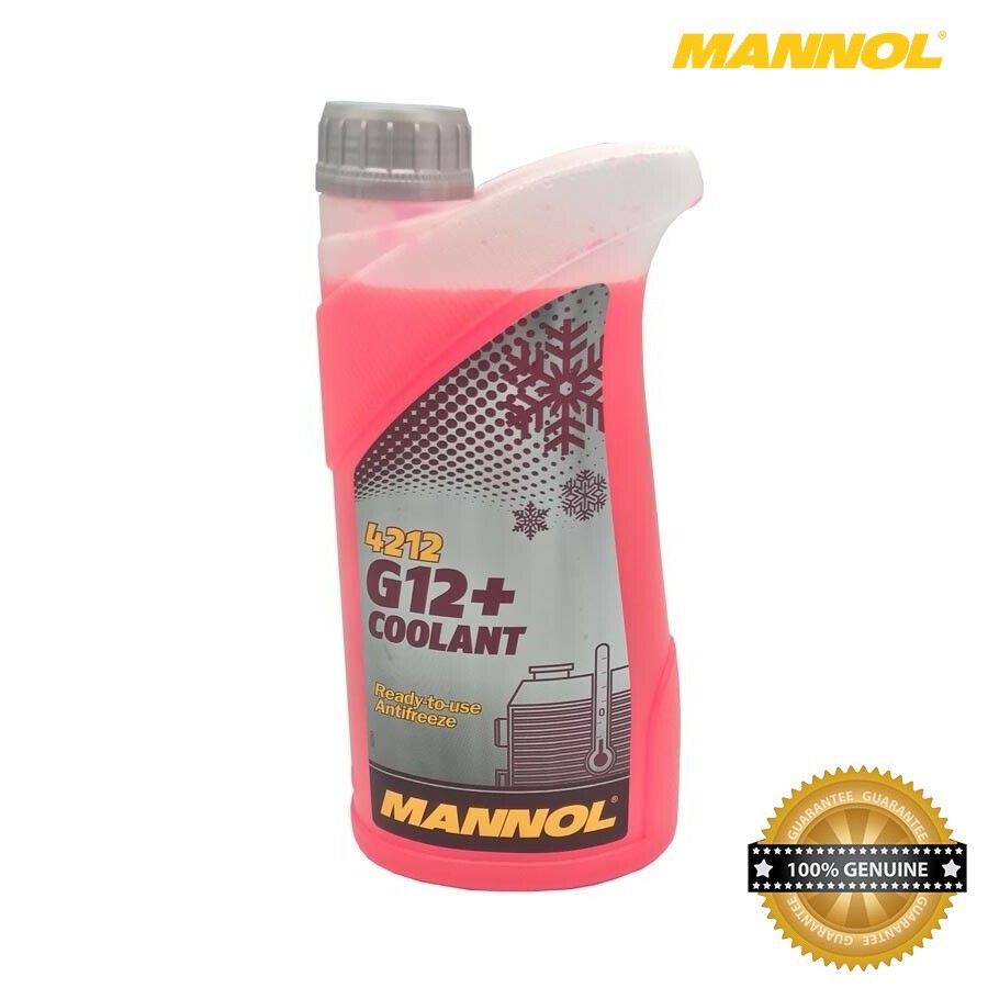 { NHẬP KHẨU } Nước Giải Nhiệt MANNOL 4212 Coolant G12+ Chai 1Kg Ready-To-Use-Antifreeze Thương hiệu từ ĐỨC.