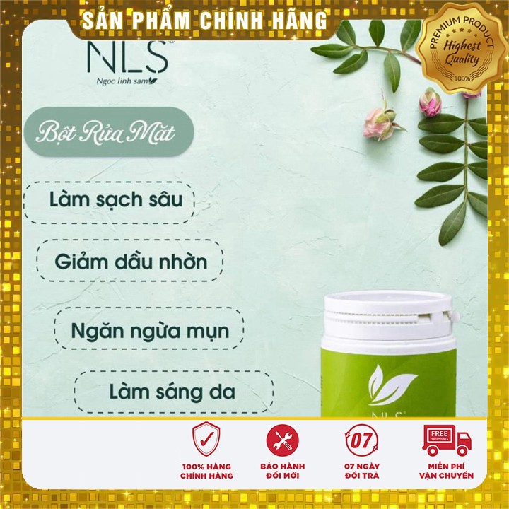 Bột rửa mặt thảo dược thiên nhiên Ngọc_Linh_Sâm handmade