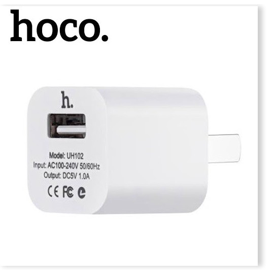 Củ sạc Hoco UH102 cắm chuẩn CN với dải điện áp rộng 100 - 240V cho Smart phone - Table - MrPhukien