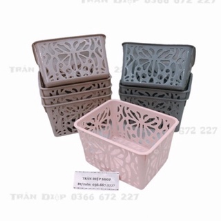 Set 2 Rổ chữ nhật ngắn