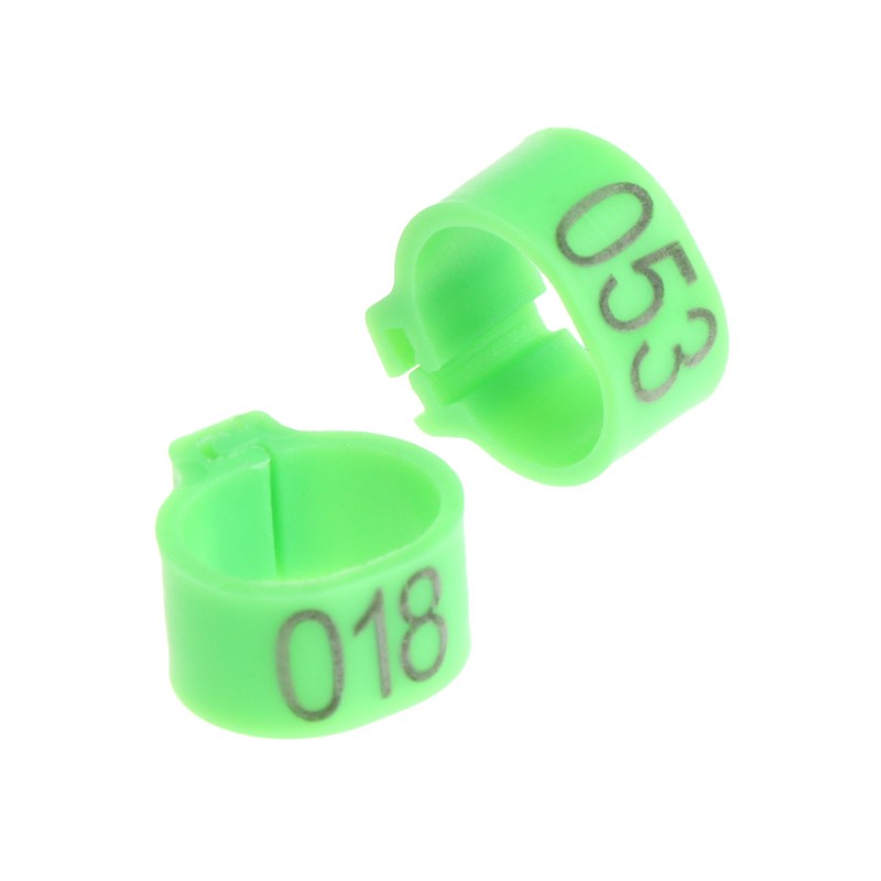 Bộ 100 vòng phân loại gắn chân chim bồ câu 10mm