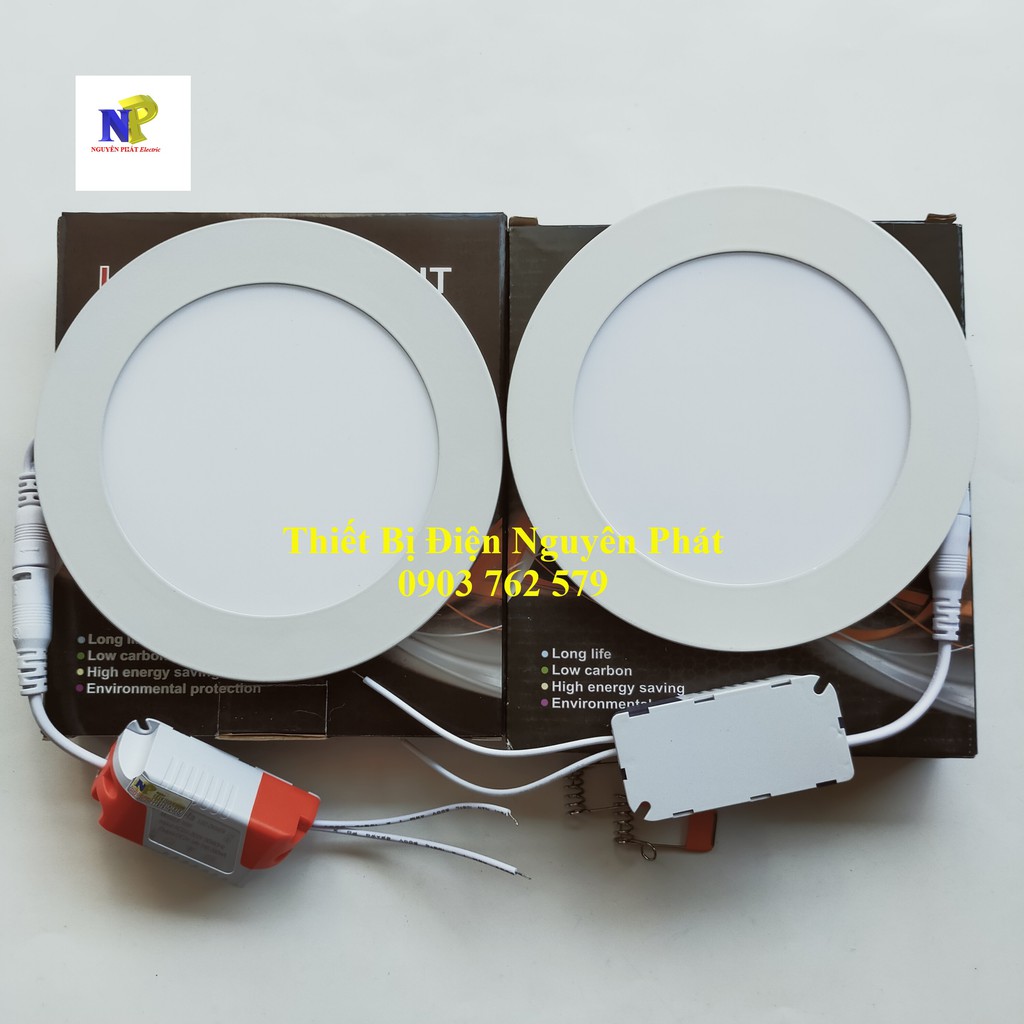 Đèn Led Panel Âm Trần Siêu Mỏng 12w Ánh Sáng Trắng/Ánh Sáng Vàng